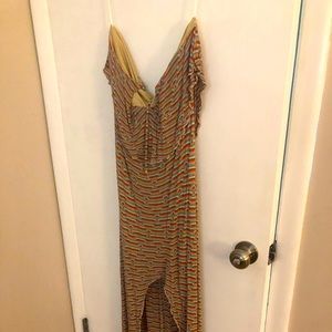 Boho chic summer halter dress